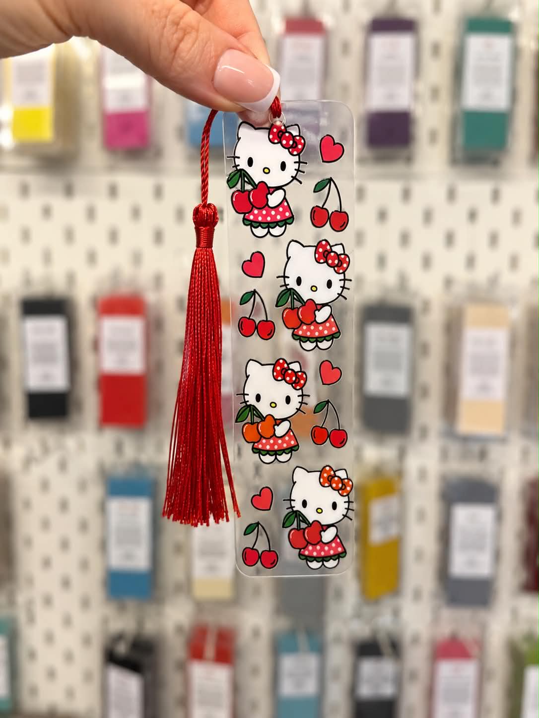 Cherry Hi Kitty Bookmark