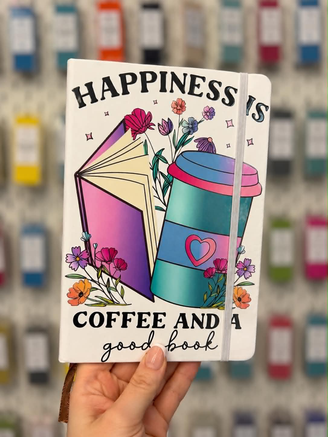A5 Happiness Is Coffee & A Good Book Notebook