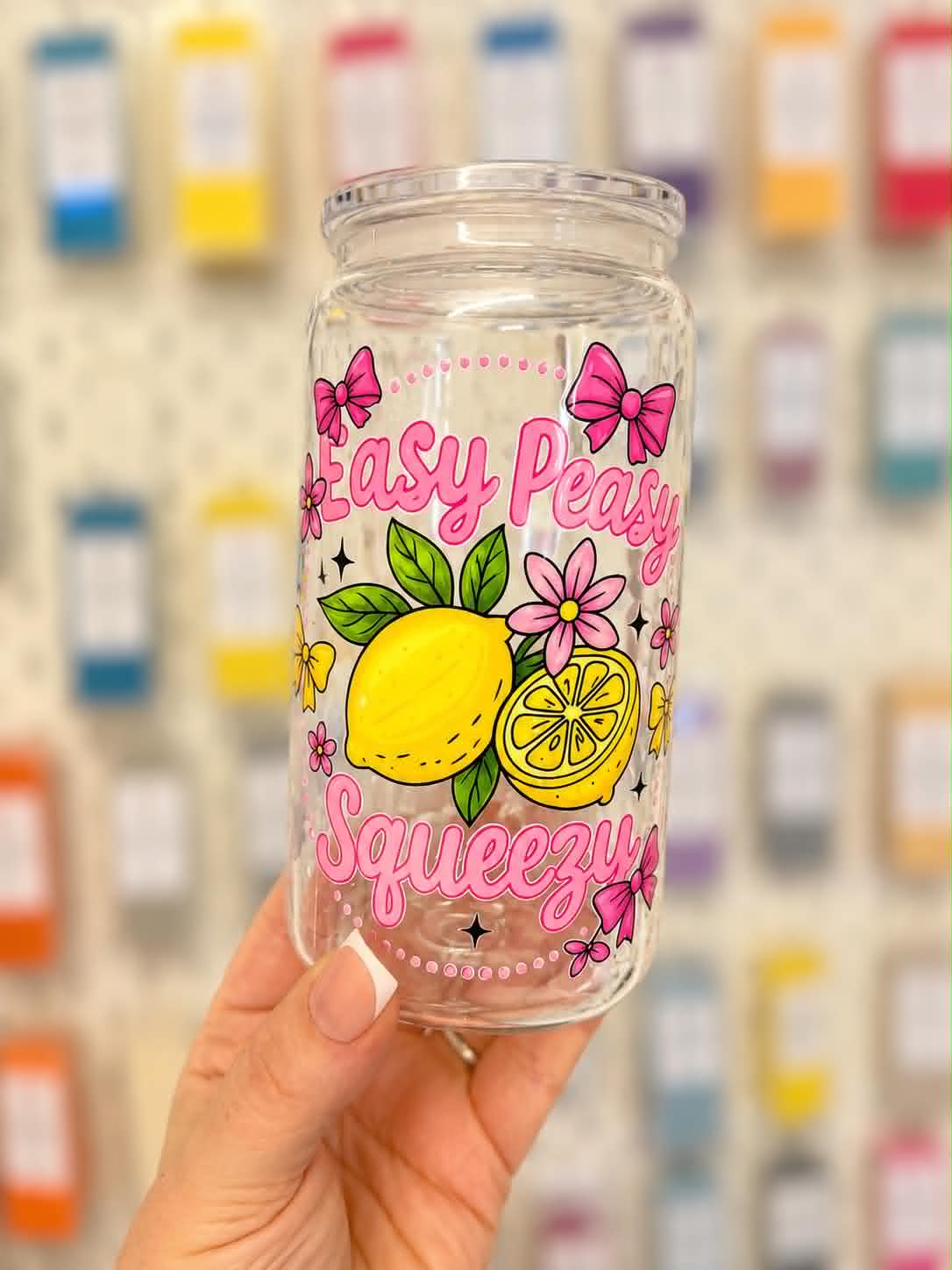Easy Peasy Lemon Squeezy 16oz Acrylic Libby Tumbler