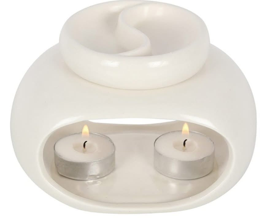 White Duo Burner
