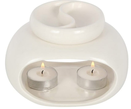 White Duo Burner