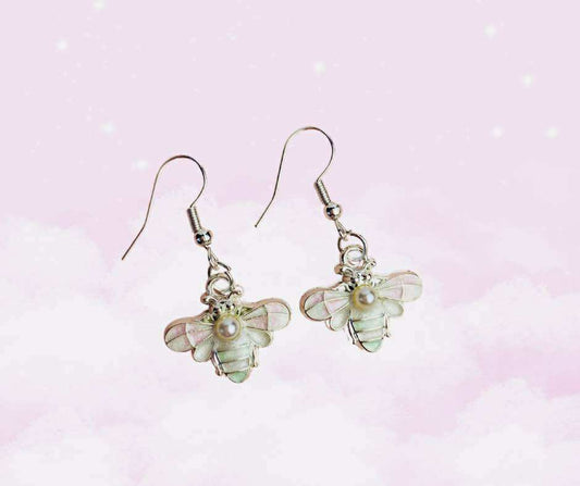 Pastel Bee Earrings
