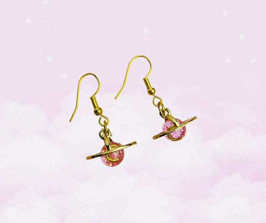 Moon Planet Planet Earrings