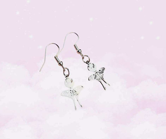 Dainty Moth Earrings