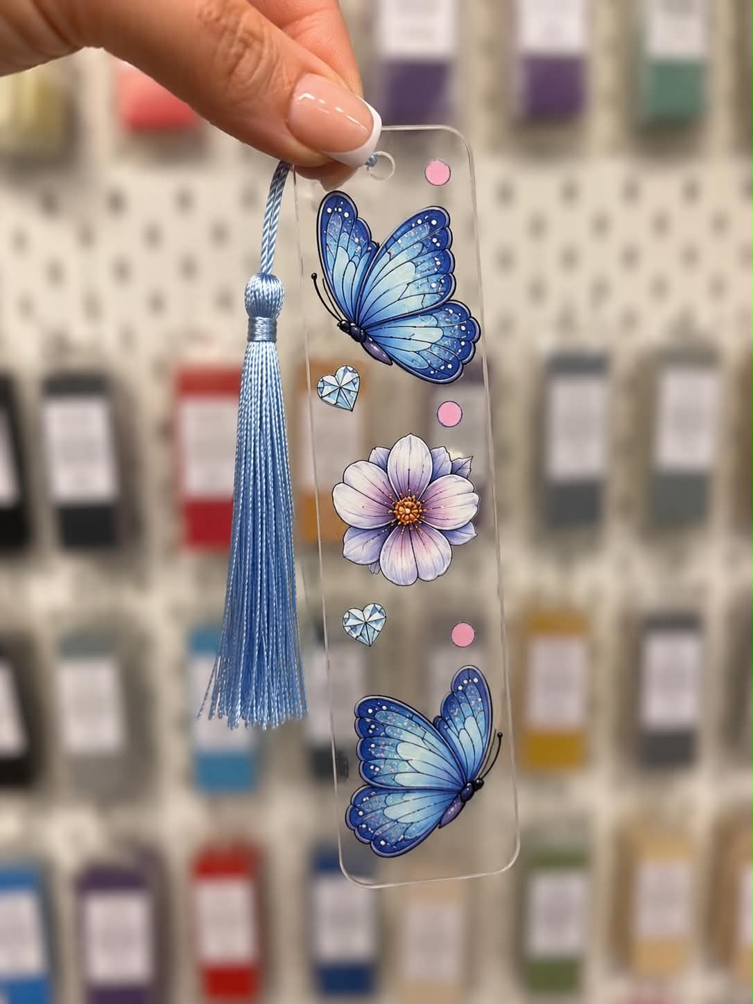 Blue Butterfly Bookmark