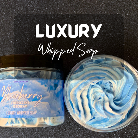 Blueberry Cheesecake Icecream Luxury Whipped Soap