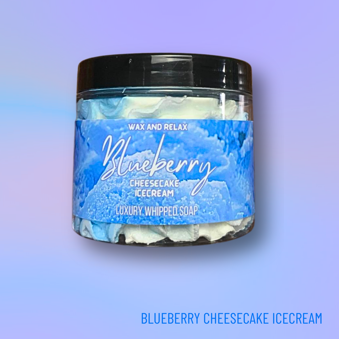 Blueberry Cheesecake Icecream Luxury Whipped Soap