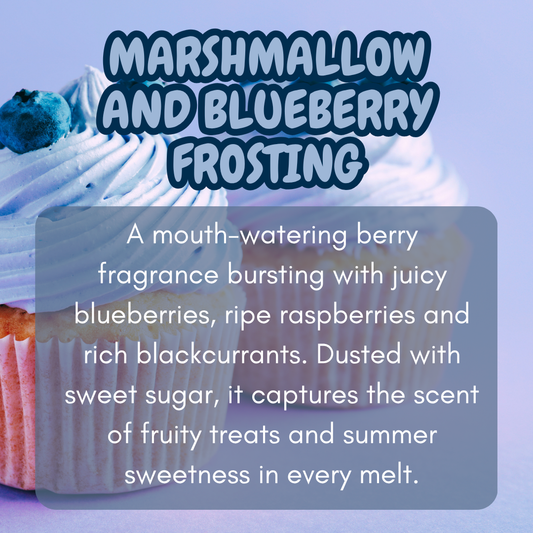 Marshmallow and Blueberry Frosting Snap Bar