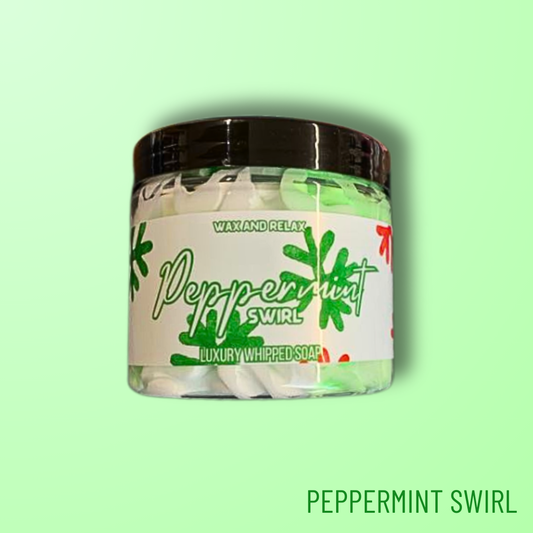 Peppermint Swirl Whipped Soap