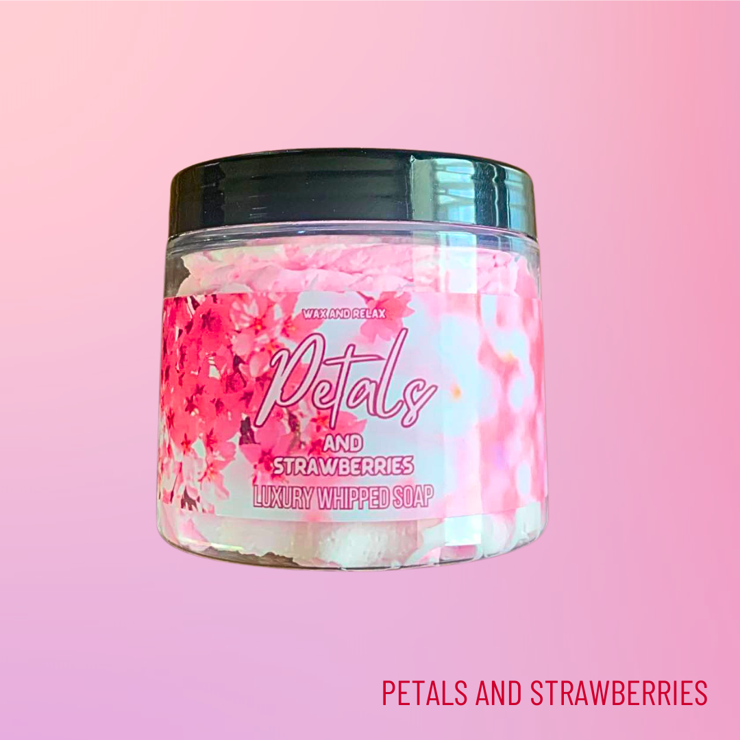 Petals and Strawberries Luxury Whipped Soap