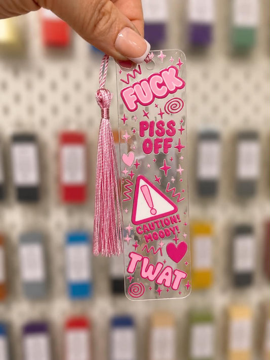 Pink Sweary Bookmark
