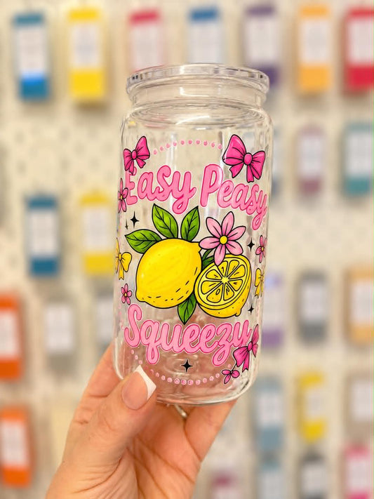 Easy Peasy Lemon Squeezy 16oz Acrylic Libby Tumbler