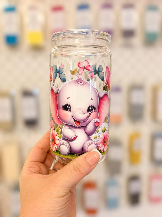 Cute Elephant 16oz Acrylic Libby Tumbler